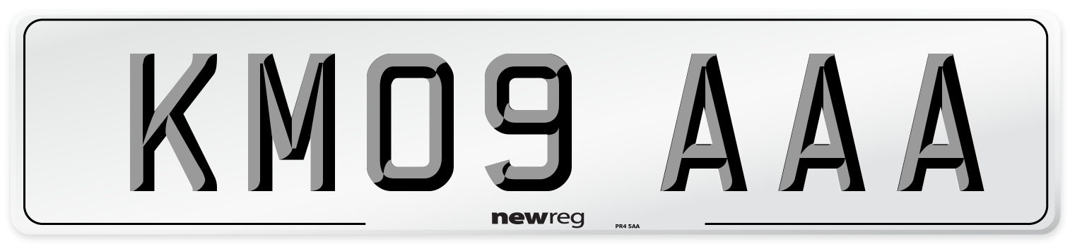 KM09 AAA Number Plate from New Reg